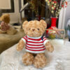 Boneka Teddy Bear Lucu Baju Rajut Belang Lucu Terbaru